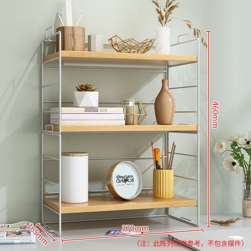Carefully Selected Factory Desktop Storage Rack Desk Storage Office Multi-Layer Desk Organizer Desk Shelf Small Bookshelf - Image 1