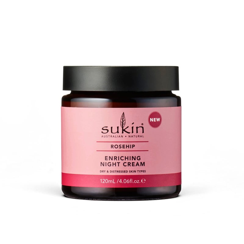 sukin Rosehip Enriching Night Cream for Women - 4.06 oz Cream - Image 1