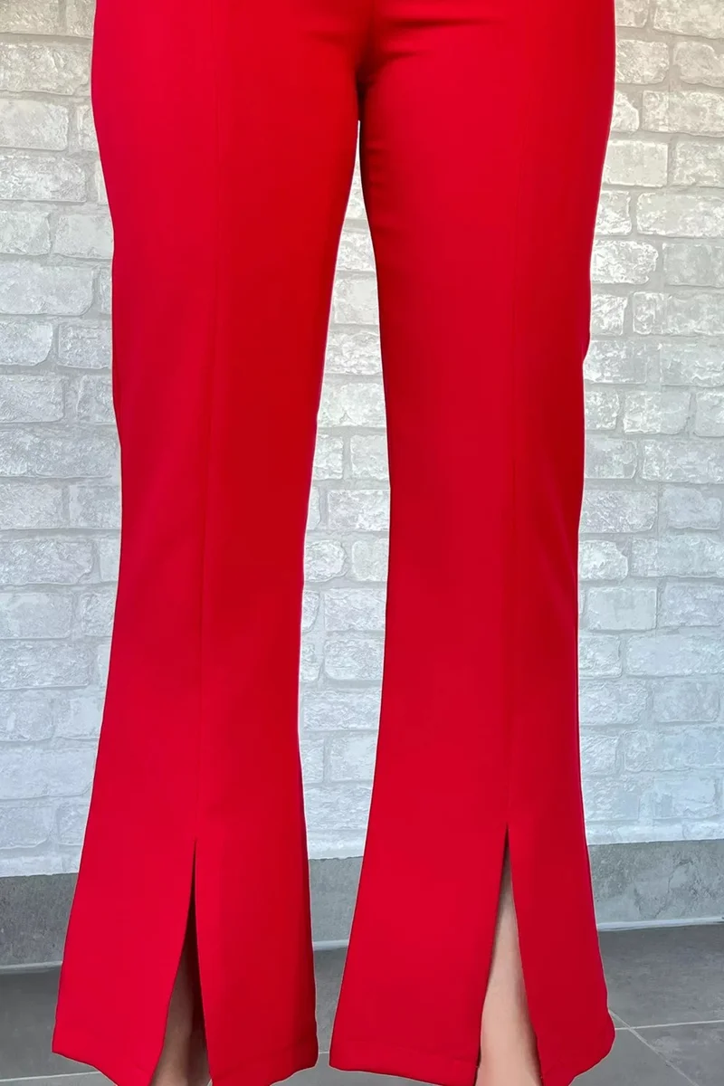 جولسلي Gulseli Women's Leg Slit Style Trousers