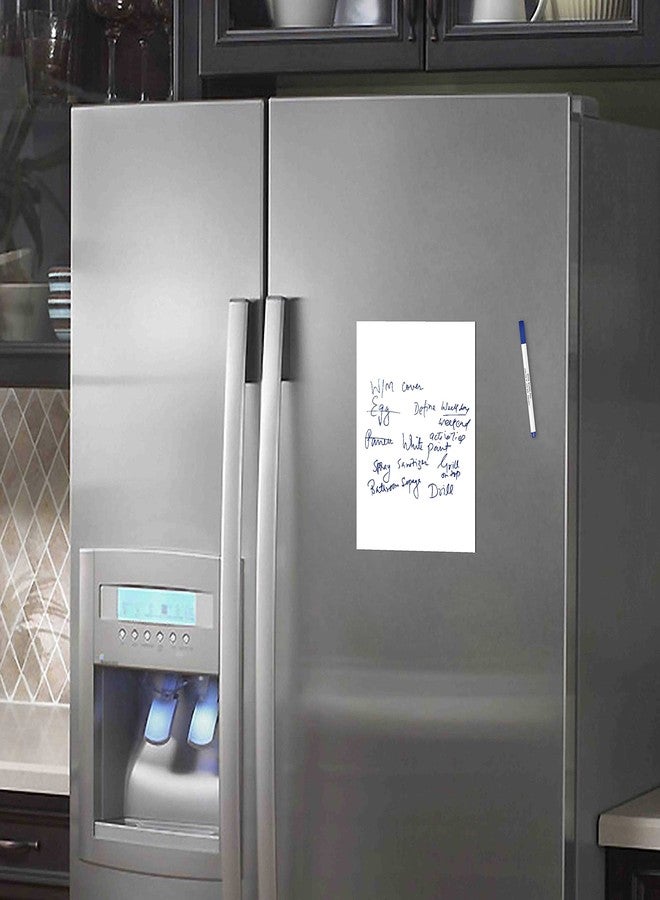 WallDesign Magnetic Whiteboard Sheet 23x30cm (9x12in) – Dry Erase Fridge Memo Board, Flexible Writing Film with Marker Pen for Kitchen, Office, Metal Wardrobe, Grocery & to-Do List - Image 2