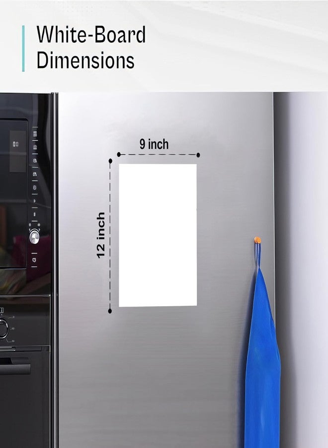 WallDesign Magnetic Whiteboard Sheet 23x30cm (9x12in) – Dry Erase Fridge Memo Board, Flexible Writing Film with Marker Pen for Kitchen, Office, Metal Wardrobe, Grocery & to-Do List - Image 3