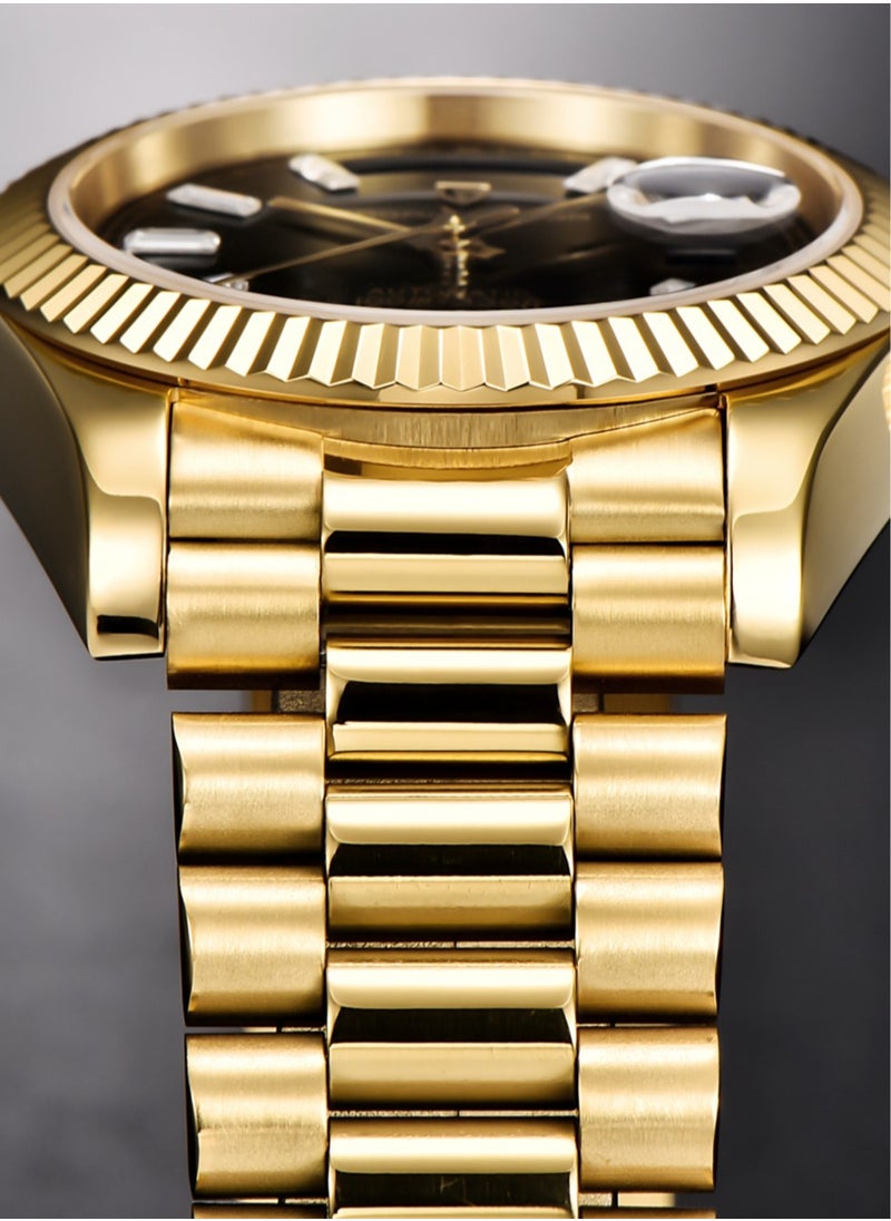PAGANI DESIGN Men's Watches 36mm Automatic Gold Black Stainless Steel Mechanical Business Sports Luxury Wrist Watch for Men PD-1752  - Image 3