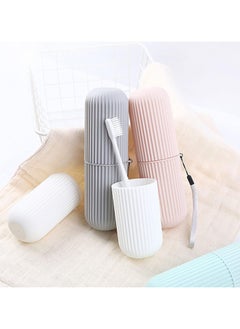 QUALITY Travel Toothbrush Case Carrier, Portable Slip Resistant PP Travel Toothbrush Holder for Home (Gray)  - Image 3