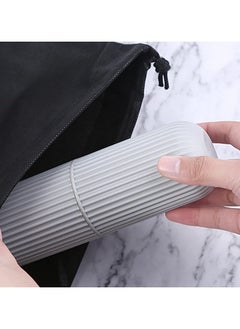 QUALITY Travel Toothbrush Case Carrier, Portable Slip Resistant PP Travel Toothbrush Holder for Home (Gray)  - Image 4
