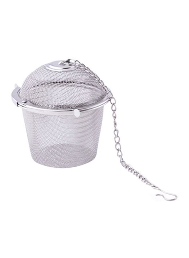 Loquat Tea Herbal Spice Filter Infuser Silver 11cm 