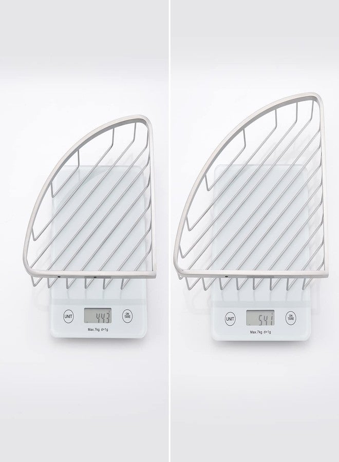 GORDEE [2 Pack] Corner Shower Caddy Organizer, SUS304 Stainless Steel Heavy Duty Rust-Proof Shelf Shampoo Holder, Wall Mounted Storage Rack for Bathroom Kitchen, Brushed Nickel - Image 5