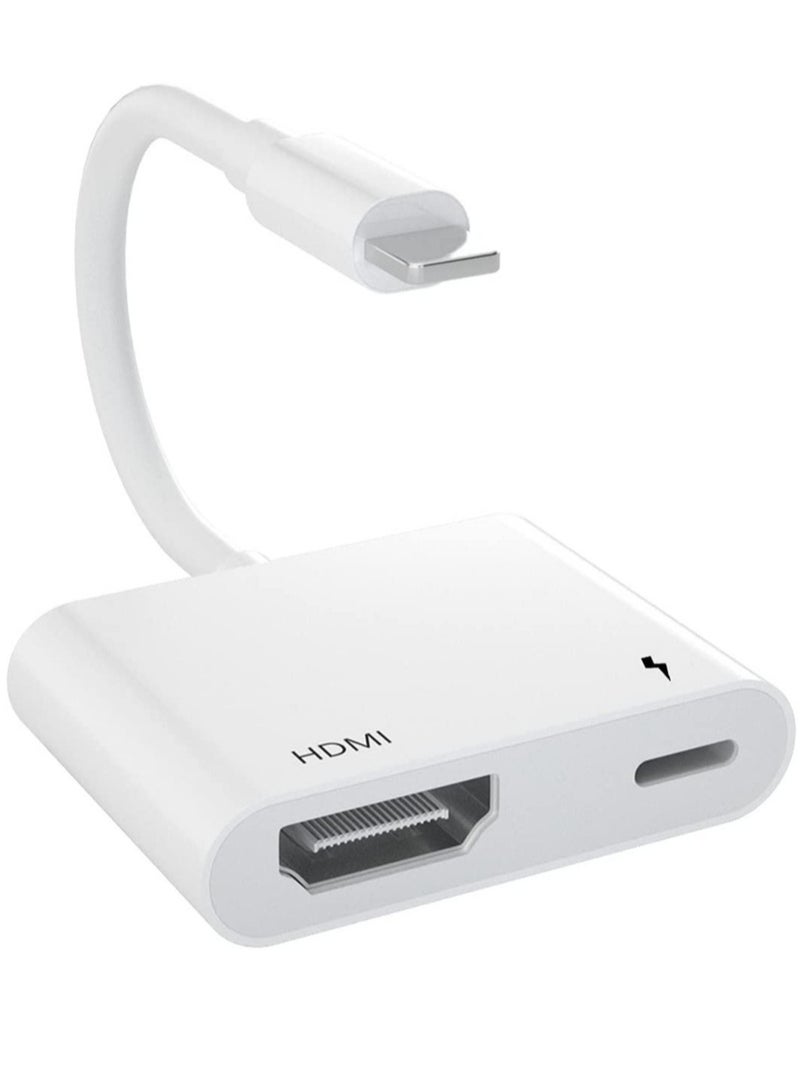 HDMI Adapter for iPhone to TV,iPad to HDMI,1080P HD Digital AV Adapter(No Need Power) Video & Audio Sync Screen Connector Compatibility with iPhone 14/13/12/11/X/8/iPad/to HDTV,Projector, Monitor.  - Image 1