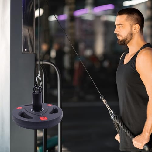 J Bryant Fitness 4.7 inch Length 2 inch Loading Pin LAT Pulley System Pulley Cable Machine Attachment Garage Gym Home Gym Workout Equipments Cable Machine Attachment Fit 2 inch Olympic Weight Plate - Image 5