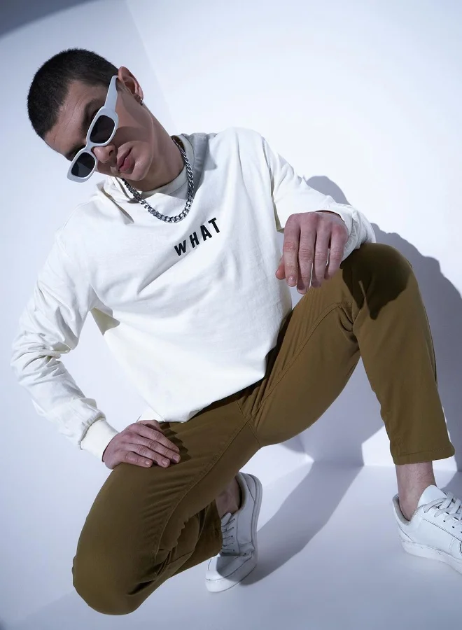 Hubberholme Men's White T-shirts - Essential and Comfortable Everyday Tee