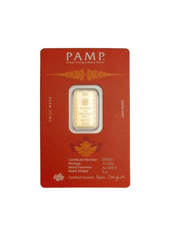 PAMP 5g Buddha Gold Bar – Certified Bar WITH Invoice - Image 2