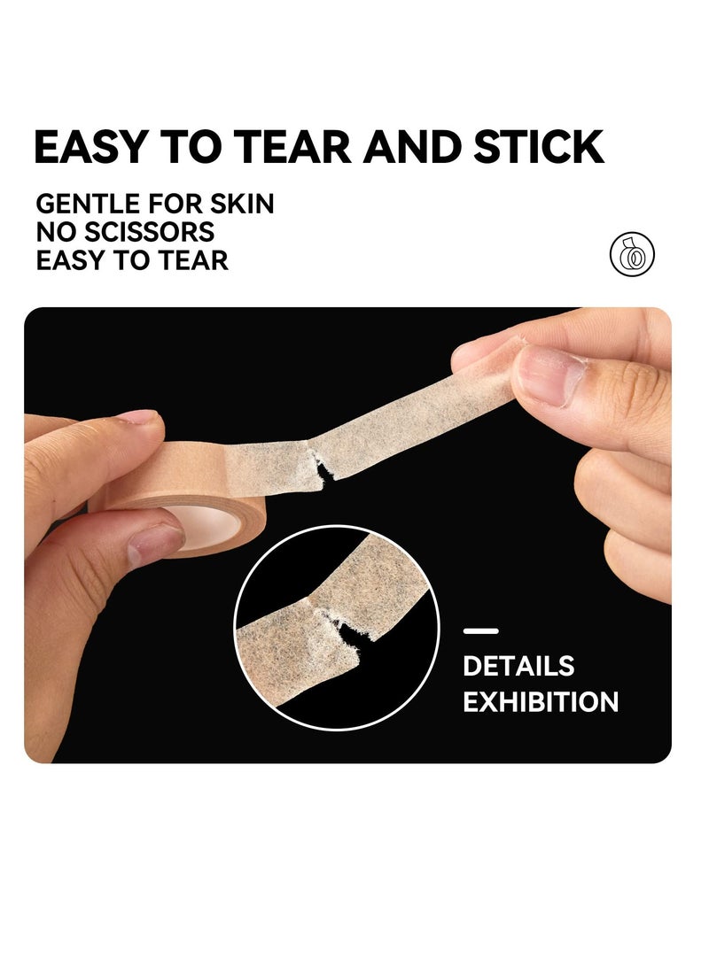 10 Rolls Flexible Skin Tape Breathable Nose Tape，Micropore Tape, Paper tape medical, Self Adhesive First Aid Bandages for Wound Injuries Swelling (0.5 in x 10 Yd) - Image 5