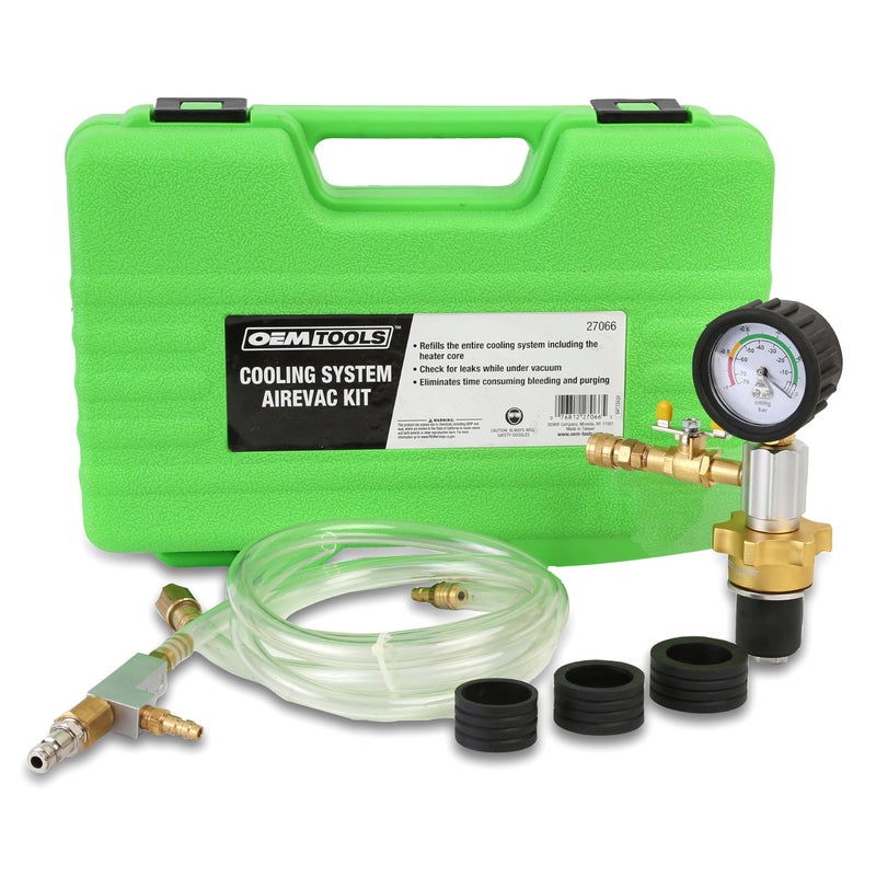 OEMTOOLS 27066 Coolant System Refiller Kit 3 Adapters Remove Air Trapped in Cooling System Test Radiator and Heating Core Lines for Leaks Fits Radiator Necks and Coolant Reservoirs - Image 2
