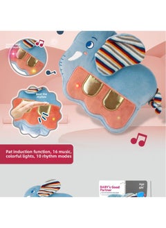Generic Product Infant And Toddler Soothing Pat Drum Plush Sound And Light Early Education Toys Educational Family Baby Toys Wholesale-Color:Pat Drum Plush Sound And Light Elephant Piano (display Box)  - Image 5