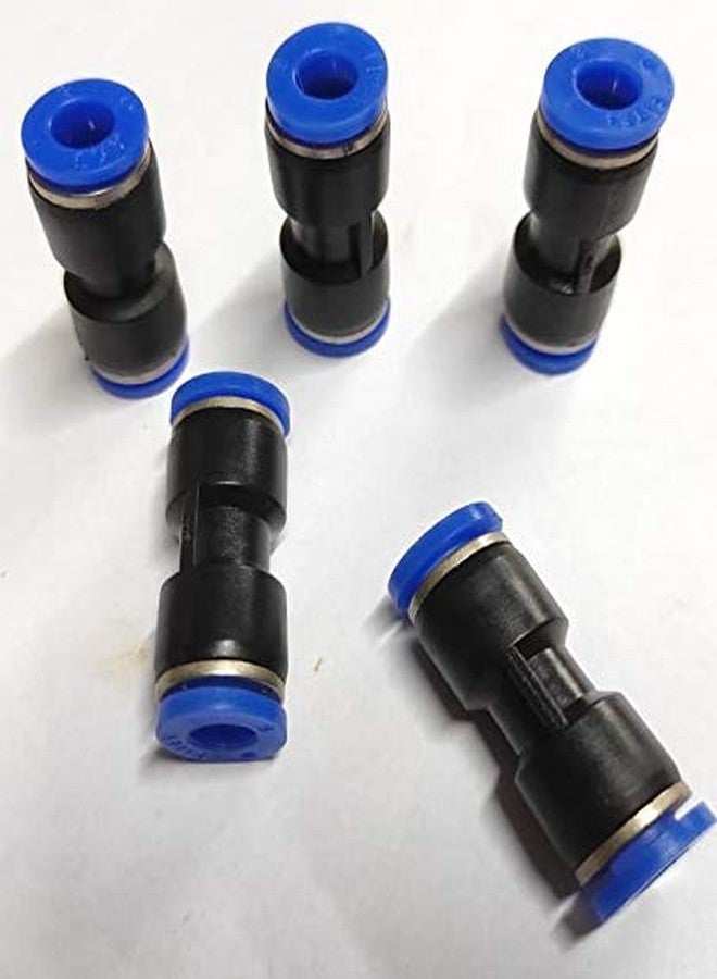Airiz pranali enterprise Pneumatic Connector, 5 Pieces Vacuum PU Parts Speed Quick Fittings Metric Equal Air Line Straight Push Connectors (6mm X 6mm mm OD Joint, 5 pieces) - Image 2