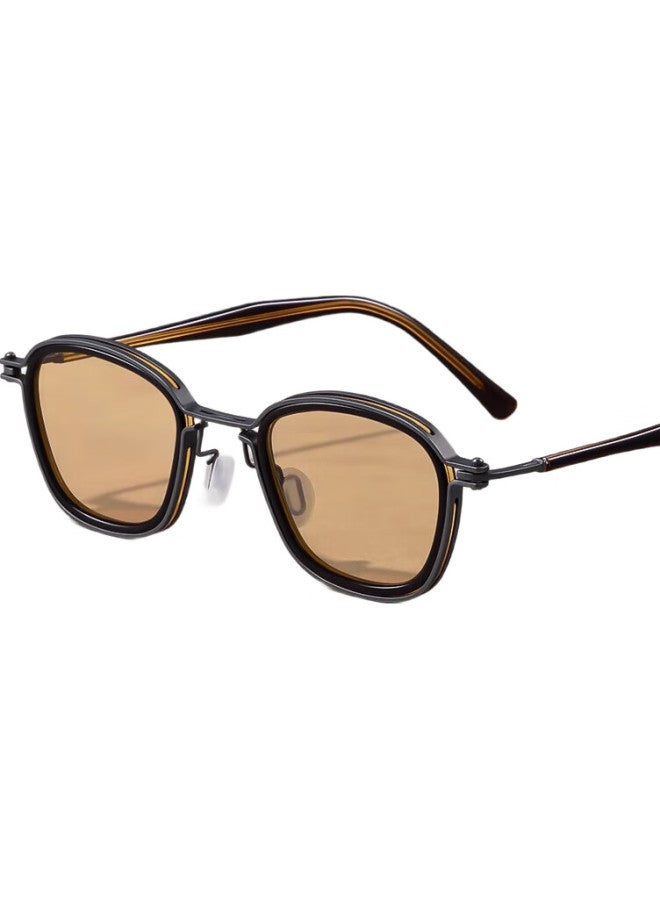 Morakot New Retro Handmade Pure Titanium Sunglasses Men Driving Special Driving Sunglasses Women Uv Protection - Image 2