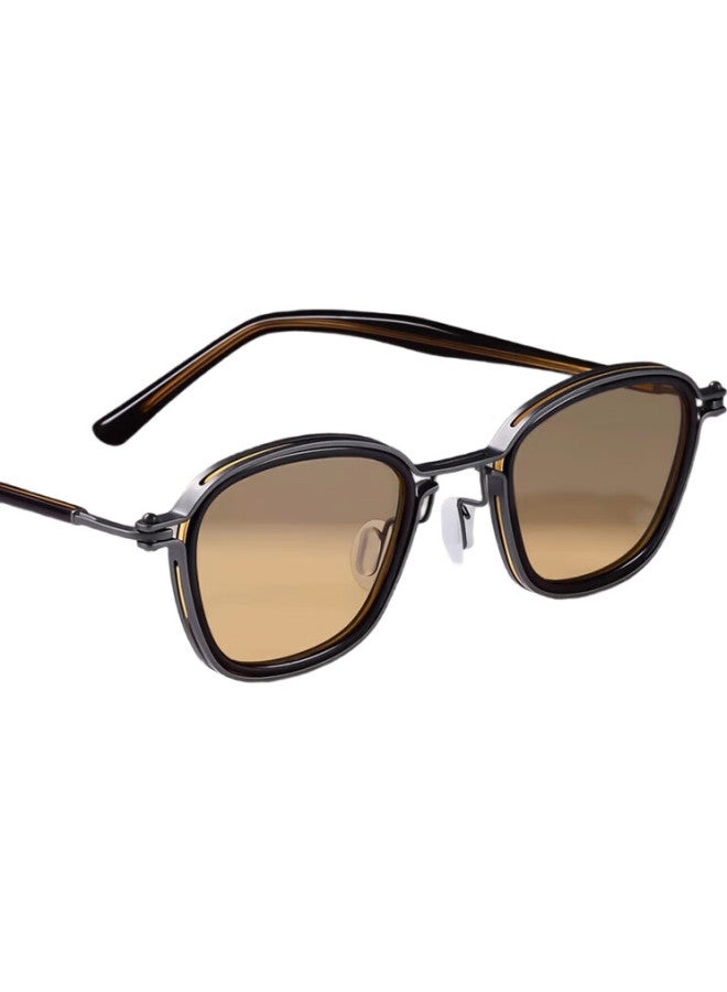 Morakot New Retro Handmade Pure Titanium Sunglasses Men Driving Special Driving Sunglasses Women Uv Protection - Image 3
