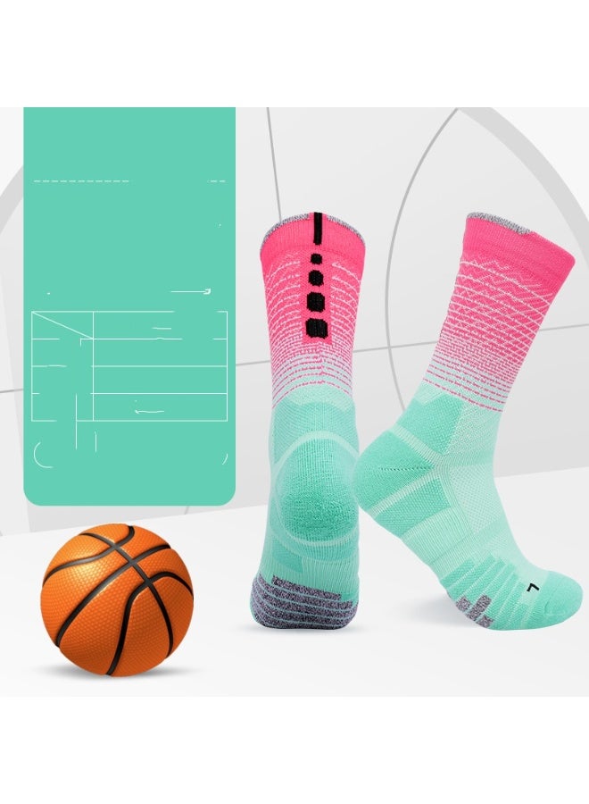 KUYING Fashion Anti Slip Breathable Sports Socks Three Piece Set 