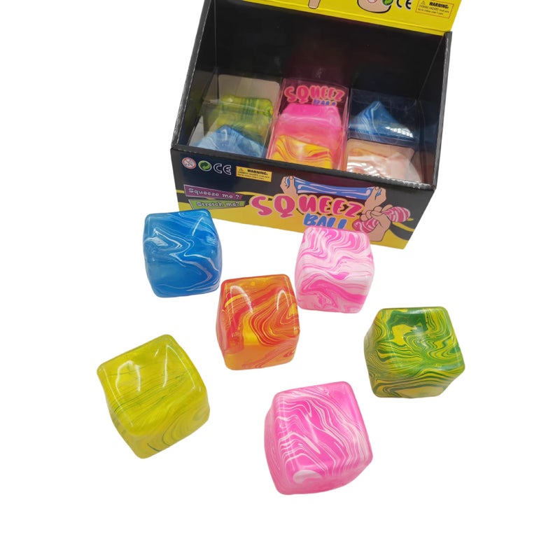 One New Stress-Relief Squishy Cube Maltose Decompression Creative Ice Cube Sensory Squeeze Toy  Cross-Border - Image 1