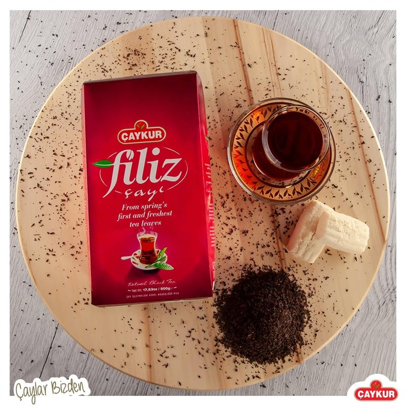 شاي ÇAYKUR فيليز الأسود، أول حصاد نصائح ذهبية، شاي فاخر بأوراق فضفاضة، أفضل نكهة 500 جرام / 17.6 أونصة - Image 5