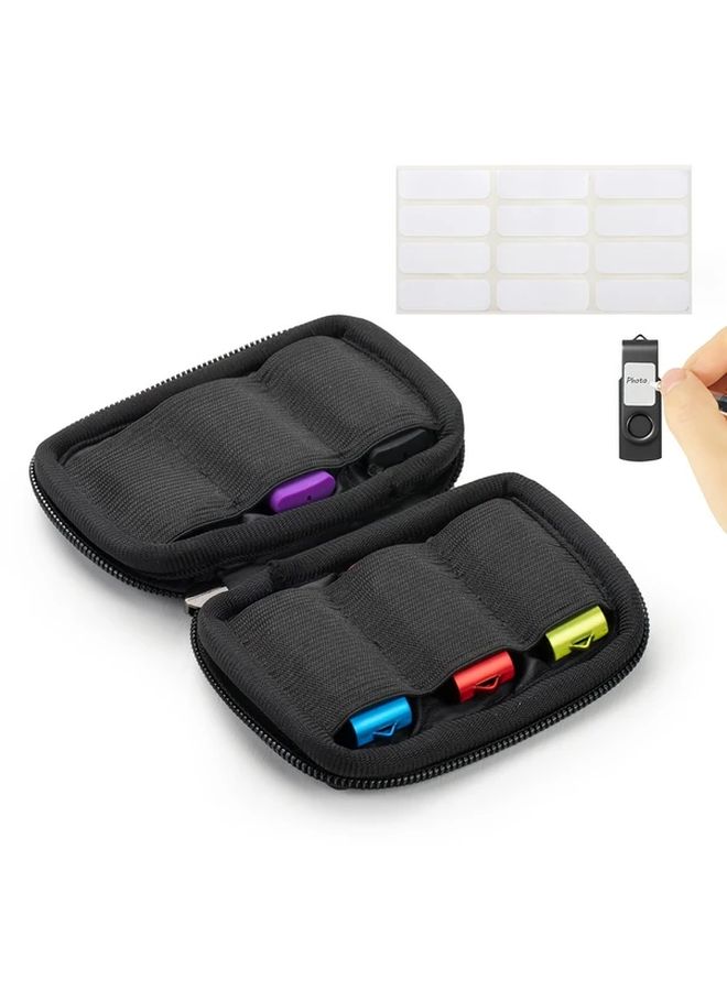 مجموعة ذاكرة USB فلاش مكونة من 5 قطع بسعة 4GB وناقل USB 2.0 مع حقيبة تخزين و2 محول USB-C - Image 3