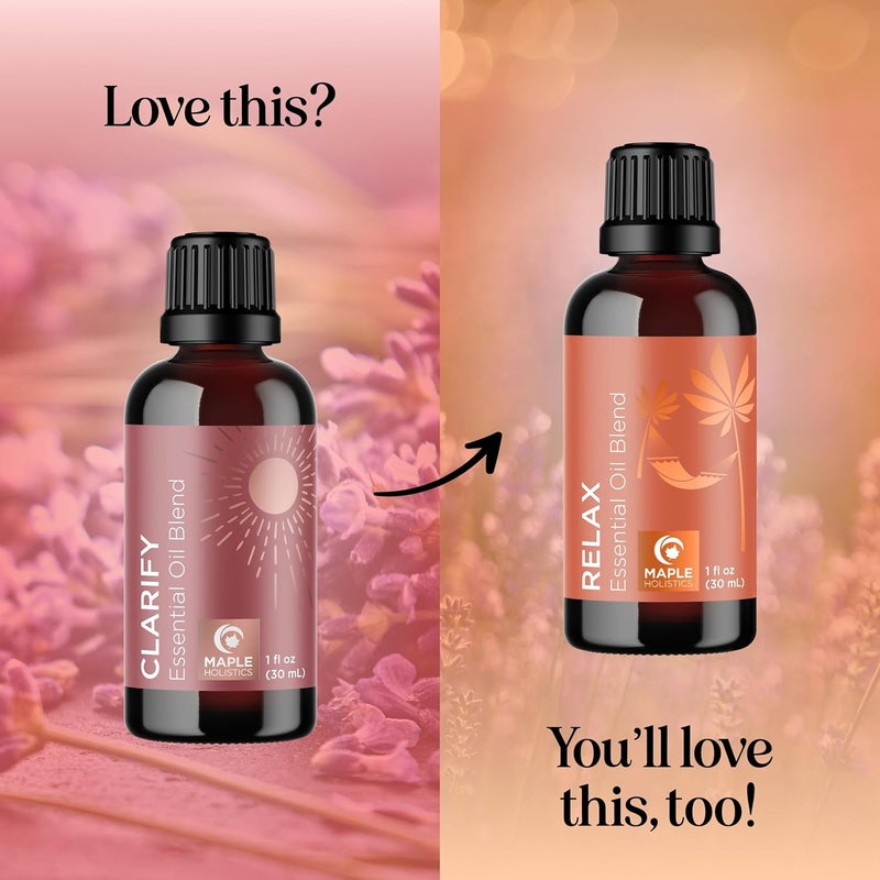 Clarify Headache Essential Oil Blend - Aromatherapy Blend Essential Oils for Diffusers for Home and Travel for Tension Headaches and Fogginess with Refreshing Peppermint Rosemary and Lavender Oils - Image 4
