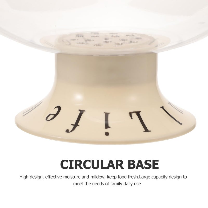 Transparent Plastic Pedestal Fruit Bowl Tray for Kitchen Tabletop and Party Decor - Image 5