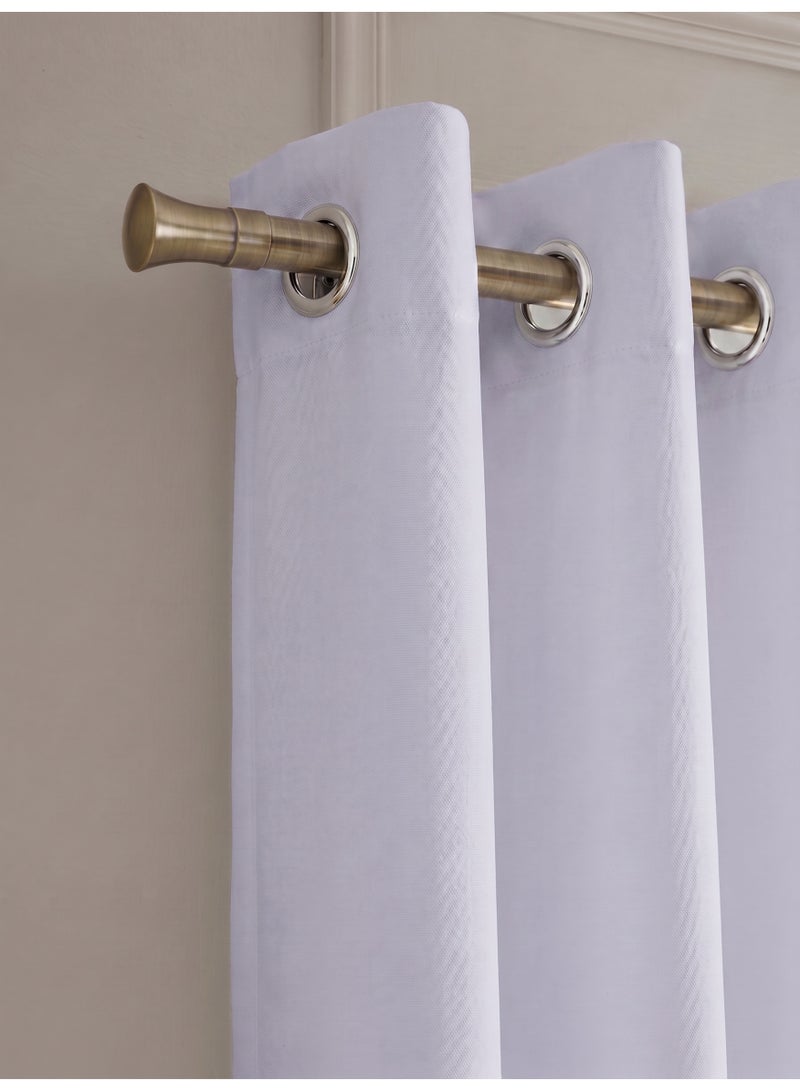 AMALI Elegant Blackout Curtains 2 Panel Set,16 Grommets, Size (L 274 x W 132) cm) for Living Room and Bedroom Shiny Polyester Fabric - Image 3