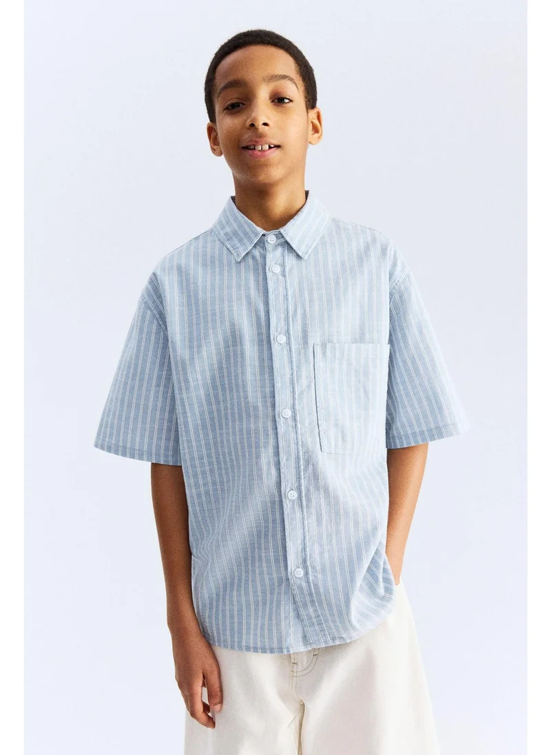 H&M Short-sleeved cotton shirt
