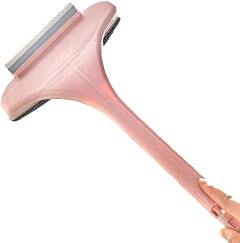 AIMERS Mesh Screen Cleaner Brush Foldable Detachable Window Mesh Screen Cleaner Brush with Wet and Dry Dual Window Cleaning Squeegee Brush for Car Windows Seats Sofas Screens Desktop Tiles 1