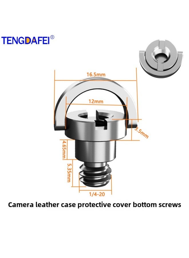 Generic Micro Single Camera Bag Protective Cover Silicone Case Leather Case Base 1/4 Screw For Nikon Fuji Canon Sony-Color:TF3057  - Image 5