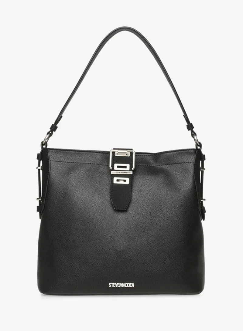 ستيف مادن Btrece Black And Nickel Black & Nickel Women's Hobo Bag