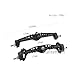 Dantenron 110 RC Car Rear Currie F9 Portal Axle Assemble Compatible with 110 Scale RC Crawler Car Axial Capra UTB10 19 UTB Upgrade Parts Front Axle Assemble - Image 4