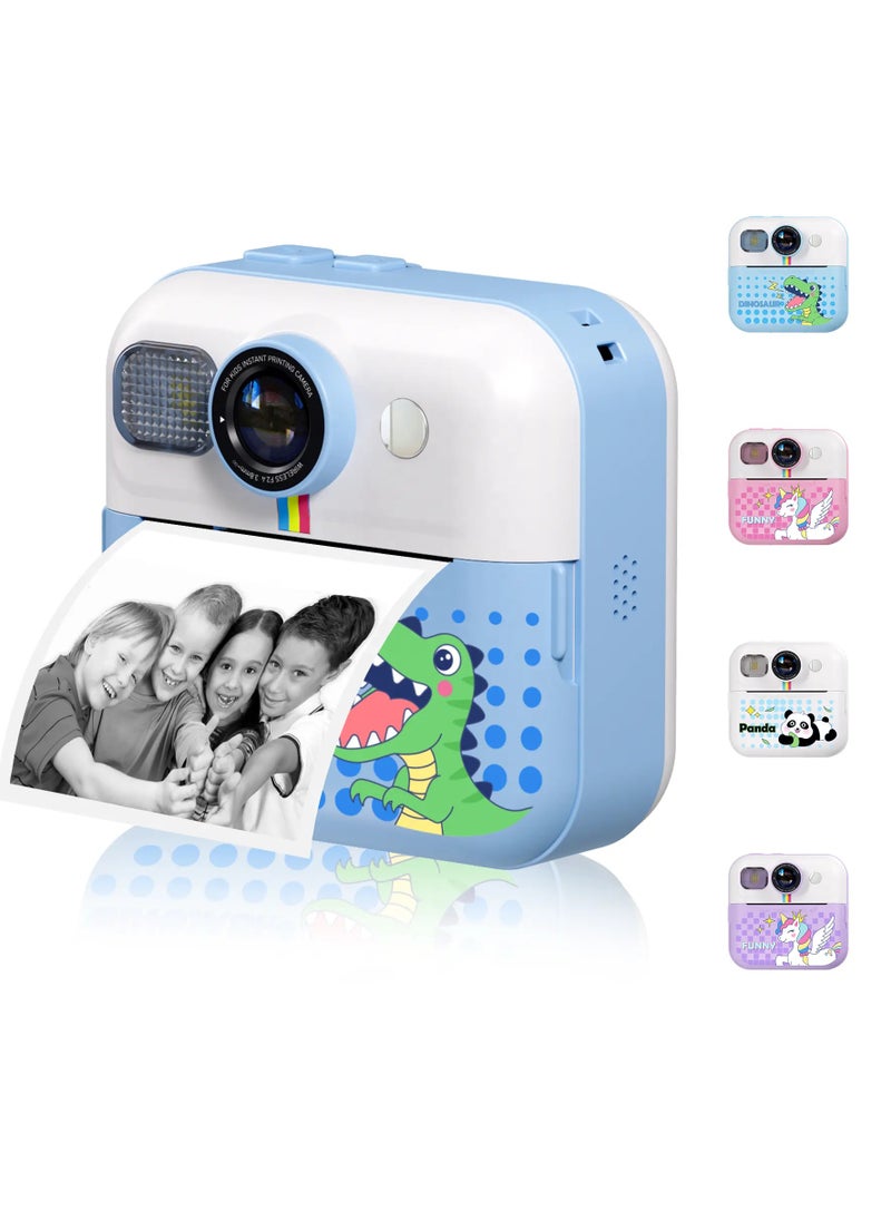 MOCOM - CP02 Kids Instant Print Camera with 2.4" Screen, 1500mAh Battery, Expandable Storage up to 32GB, Thermal Printing, Digital Camera for Kids Ages 3-14, Birthday Gifts for Girls and Boys, HD Photography & Video Recorder, Toddler Camera Toy - Image 1