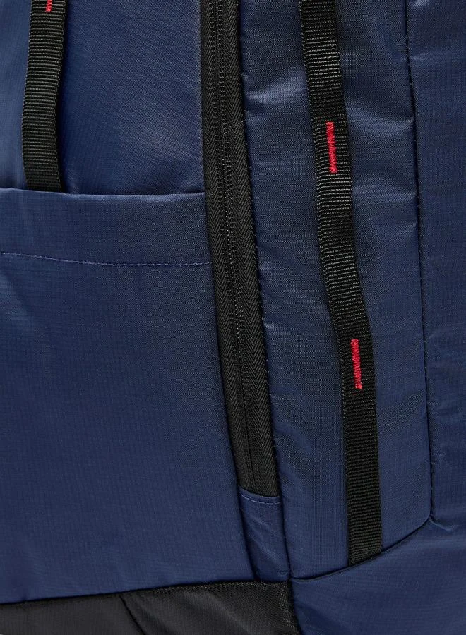 Lee Cooper NAVY Logo Print School Backpack For Kids 13 Years+ With Padded Shoulder Straps - 16.5x29x29 CM  | Best Price UAE