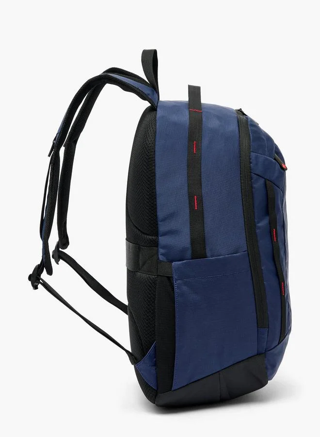 Lee Cooper NAVY Logo Print School Backpack For Kids 13 Years+ With Padded Shoulder Straps - 16.5x29x29 CM  | Best Price UAE