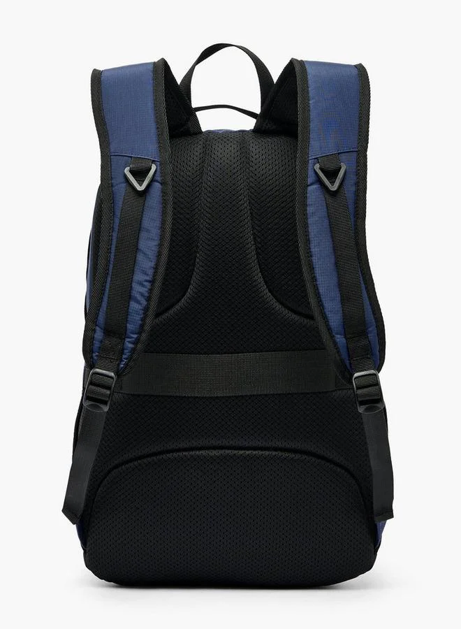 Lee Cooper NAVY Logo Print School Backpack For Kids 13 Years+ With Padded Shoulder Straps - 16.5x29x29 CM  | Best Price UAE