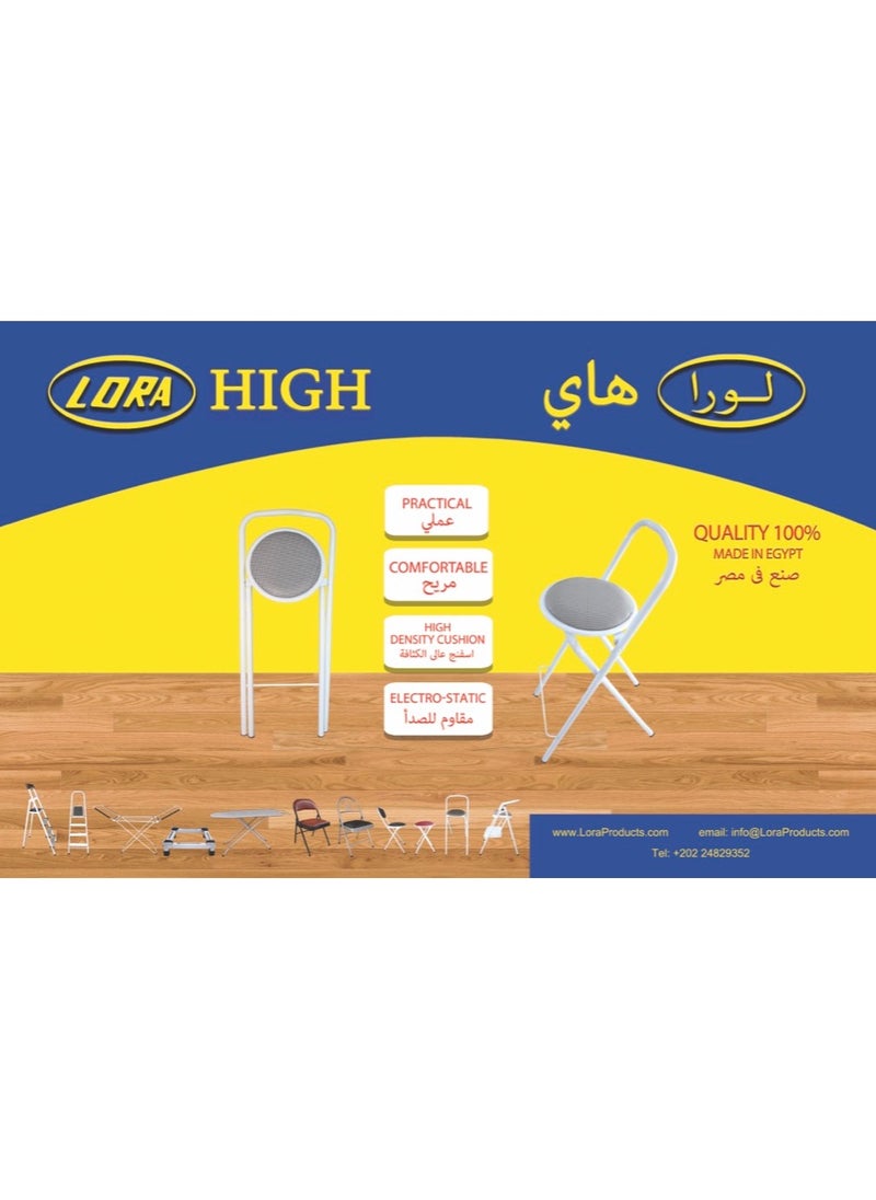 LORA - Lora White HIGH Engineer Chair - Image 1