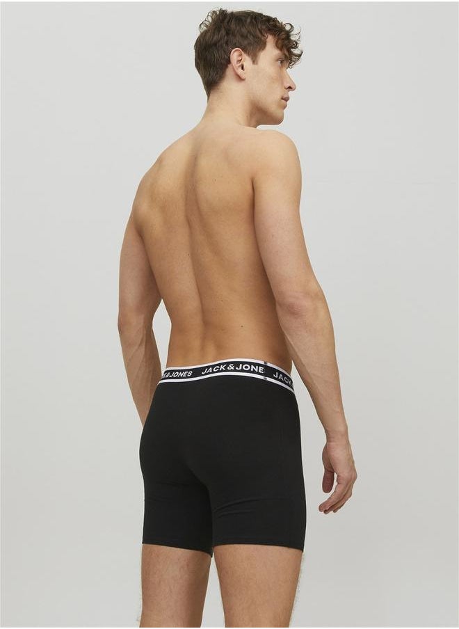 JACK & JONES - Pack of 3 - Printed Waistband Boxer Brief - Image 1