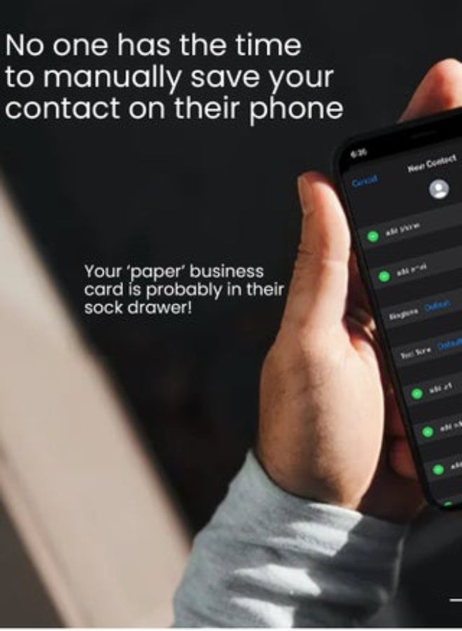 بطاقة عمل ذكية بتقنية NFC – بطاقة لمسية لمشاركة البيانات الرقمية، بطاقات فارغة قابلة للبرمجة للشبكات المهنية، لوازم مكتبية وإكسسوارات أعمال حديثة - Image 5