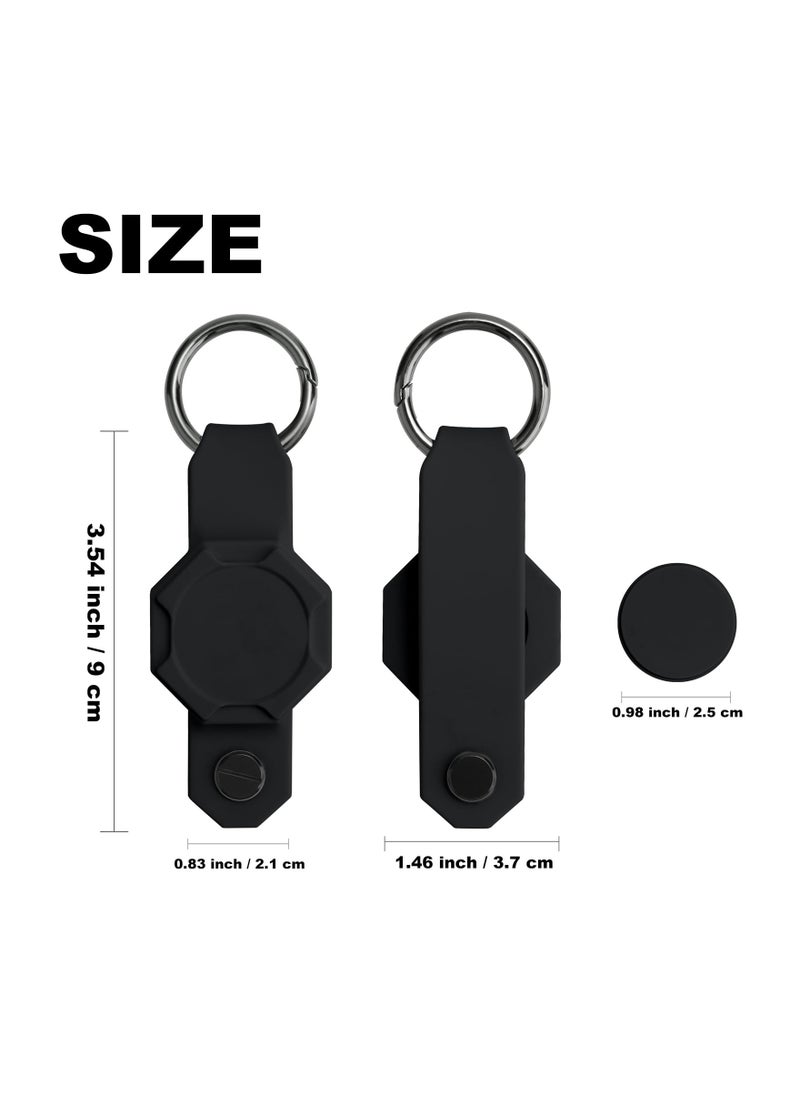 Generic - Waterproof Key Organizer with AirTag Holder, Compact Silicone Keychain for Apple AirTag - Includes Keyring for Car Key Fob (Available in Black and Green) - Image 1