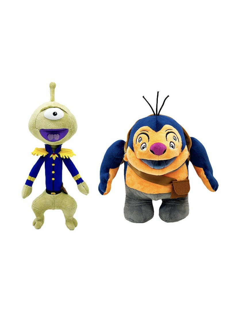 2pcs Pleaskley and Jumbaa Plush One Eyed Plush Plush Toy Dolls - Image 1