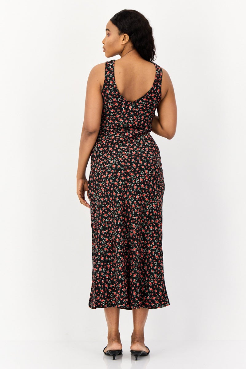 BRAVE SOUL Women Floral Print Casual Maxi Dress, Multicolor  - Image 2