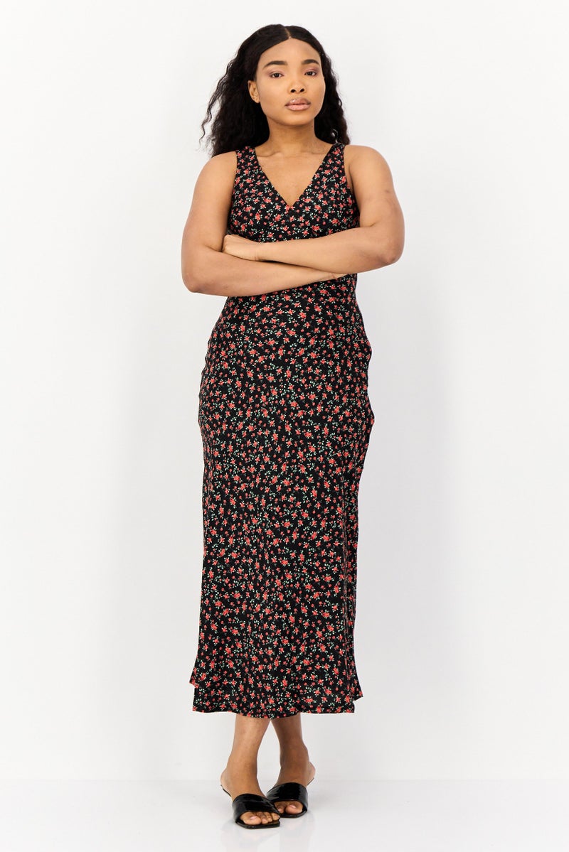 BRAVE SOUL Women Floral Print Casual Maxi Dress, Multicolor  - Image 1