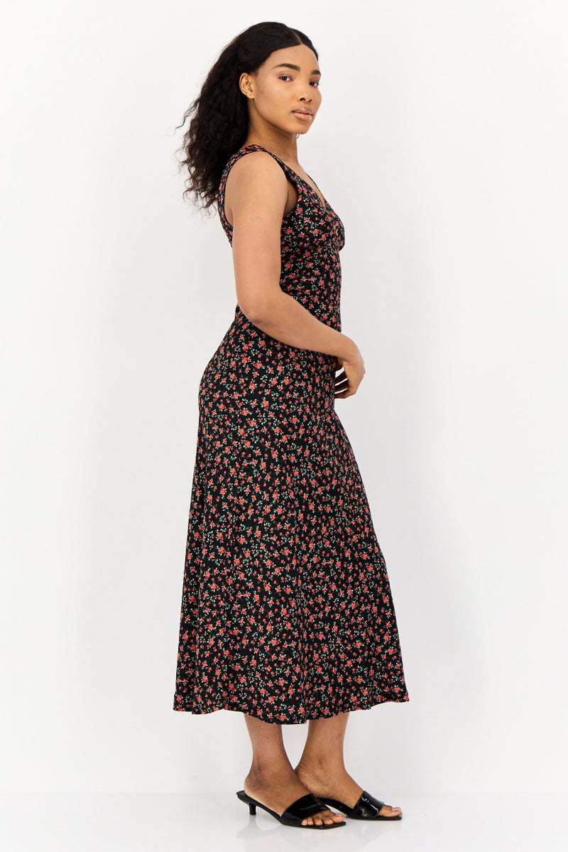 BRAVE SOUL Women Floral Print Casual Maxi Dress, Multicolor  - Image 3