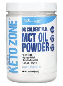 Divine Health Dr. Colbert's Keto Zone MCT Oil Powder Unflavored 10.58 oz (300 g) 