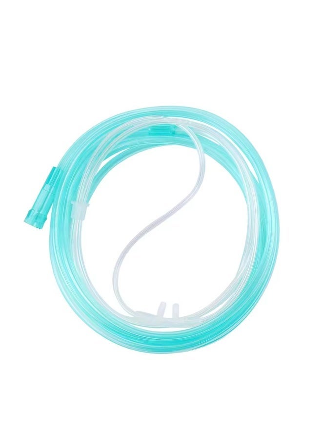 5pcs Disposable Medical O2/CO2 Nasal Oxygen Cannula Adult | Soft Comfortable Oxygen Tubing for Adult Respiratory Care - Image 2