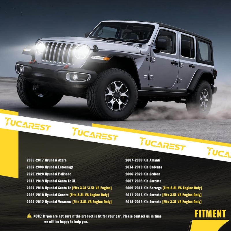 TUCAREST 39104 Drive Belt Tensioner Pulley Assembly for Hyundai and Kia Vehicles - Image 3