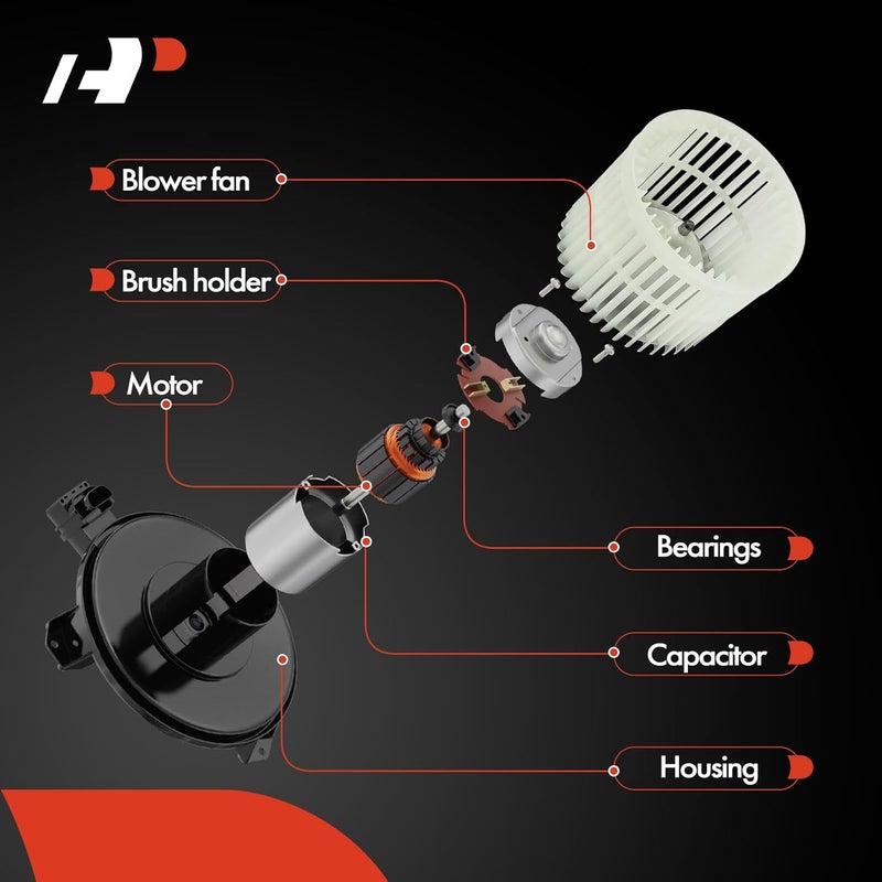 A-Premium HVAC A/C Heater Blower Motor with Fan Cage for Nissan Versa 2012-2019, Versa Note 2014-2019 - Image 4