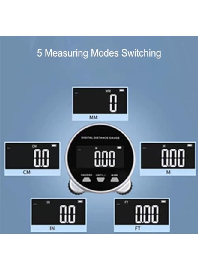 GECTS Digital Distance Meter, Rotary Long Distance Measuring Instrument with Electronic Distance Meter, Supports Data Storage and LCD Display - Image 4