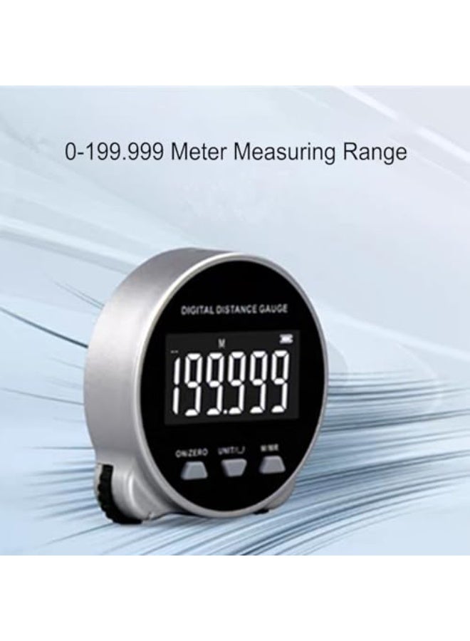 GECTS Digital Distance Meter, Rotary Long Distance Measuring Instrument with Electronic Distance Meter, Supports Data Storage and LCD Display - Image 2